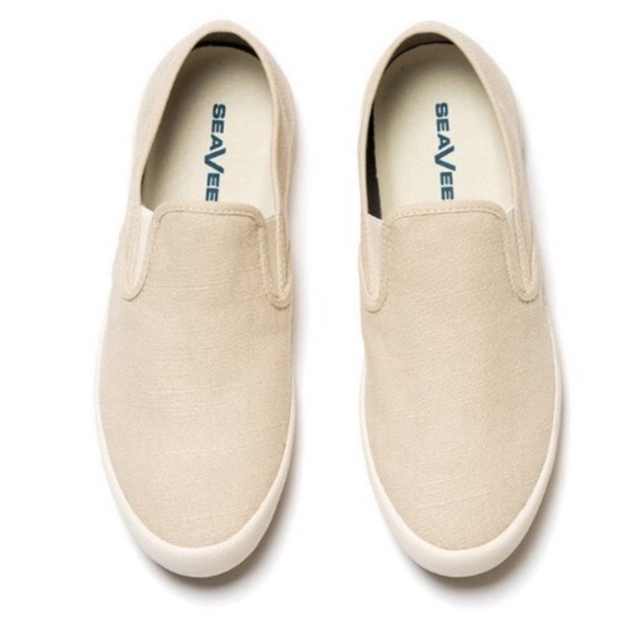 SeaVees Baja Slip On Standard - Natural Linen - Picture 2 of 5